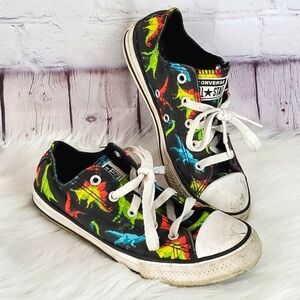 Converse All-Star Chuck Taylor Dino Dinosaur Low Top Sneakers Shoes Kids Size 2